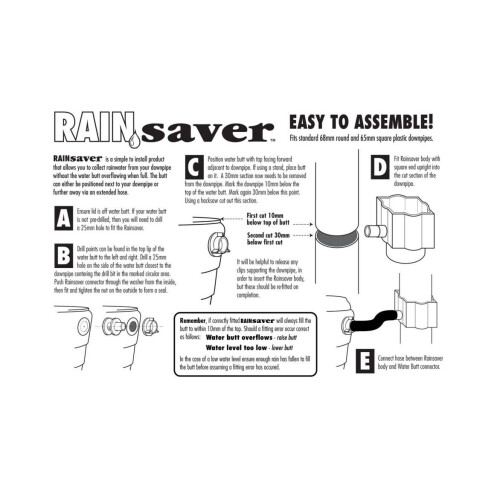 Standard Rain Diverter Kit-Black 2