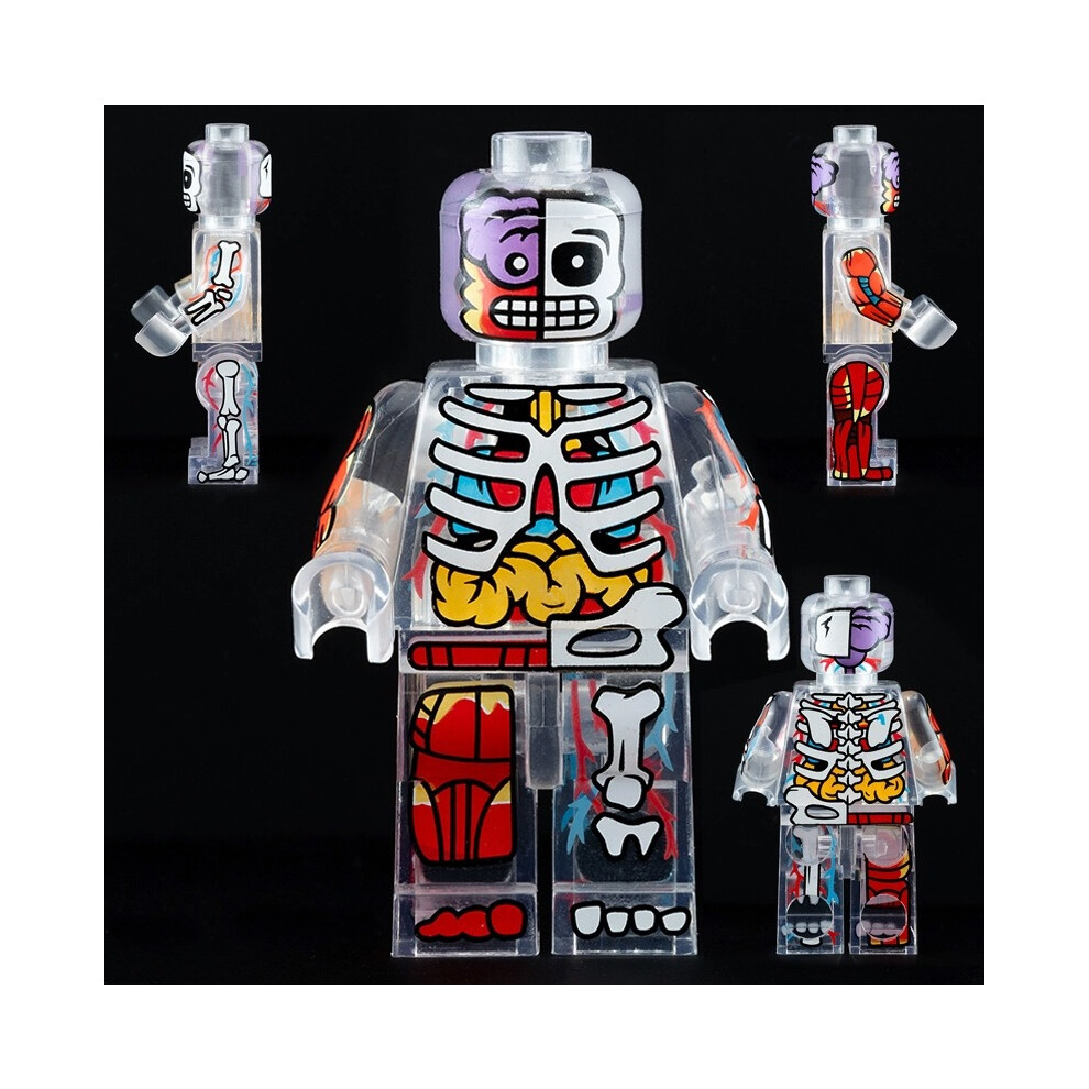 (Skeleton Man A) Halloween Series Horror Building Block Figurine Assembly Toy Fits for LEGO