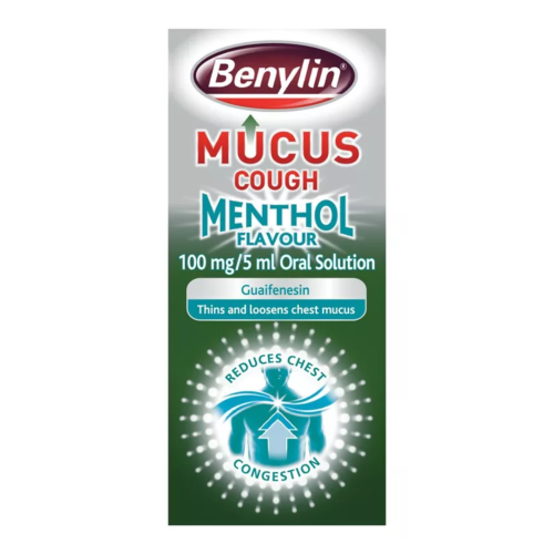 Benylin Mucus Cough Menthol Flavour 100mg/5ml Oral Solution - 150ml