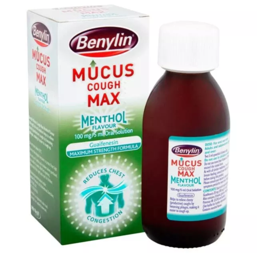Benylin Mucus Cough Menthol Flavour 100mg/5ml Oral Solution - 150ml 2