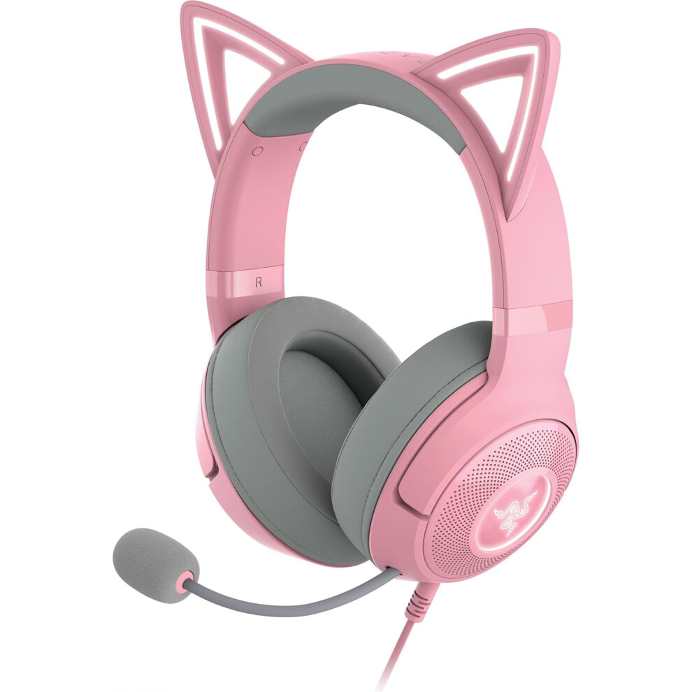 Razer Kraken Kitty V2 USB Wired Gaming Headset - Pink