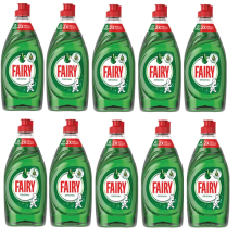 Fairy Original Fragrance Washing Up Liquid 10x 320ml Household Cleaning Product