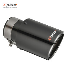 (60mm-89mm) EPLUS Car Stainless Steel Muffler Tip Exhaust System Universal Crimping blue Decoration Exhaust Pipe Mufflers For Akrapovic