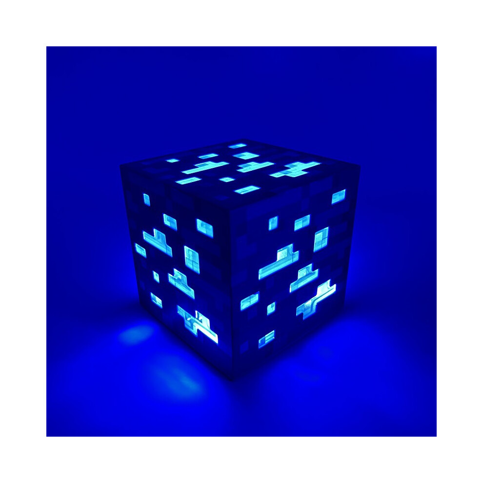 (Torch -Blue) Minecraft Night Torch Building Block Lamp Light/Blue
