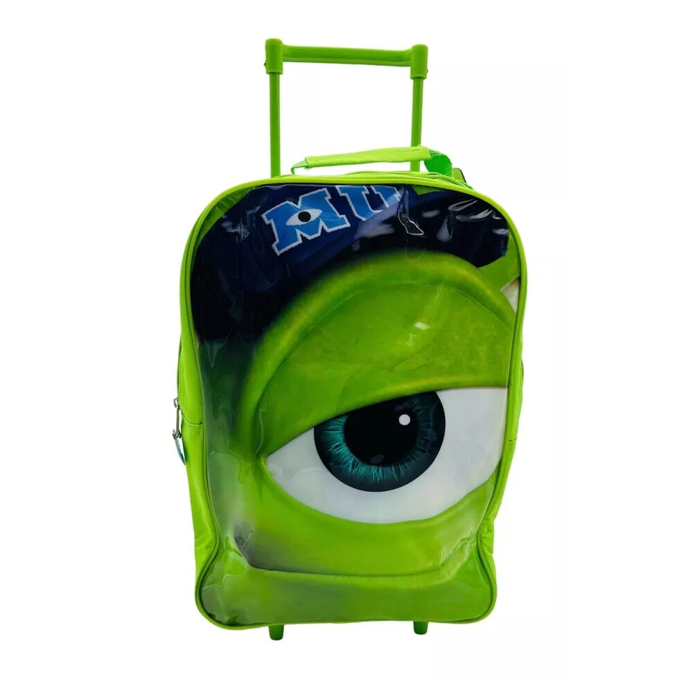 Disney Monsters Inc Cabin Wheeled Trolley Bag Extendable Handle Kids Suitcase 3+