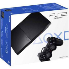 Playstation 2 Slimline Console, Black, Boxed - Refurbished
