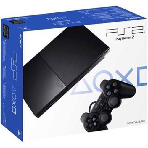 Refurbished Nintendo Playstation 2 Slimline Console, Black, Boxed