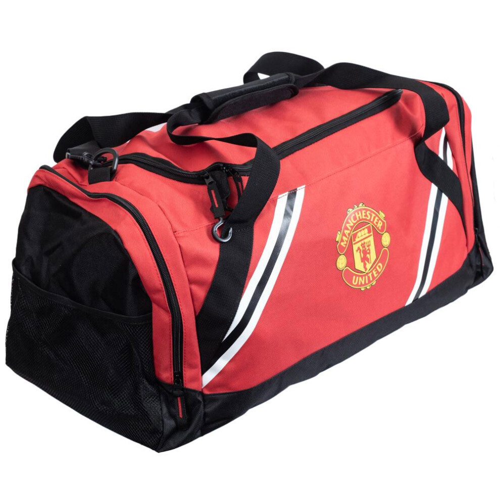 Manchester United FC Core Stripe Holdall-image-OPC-PF8J8Y6-NEW