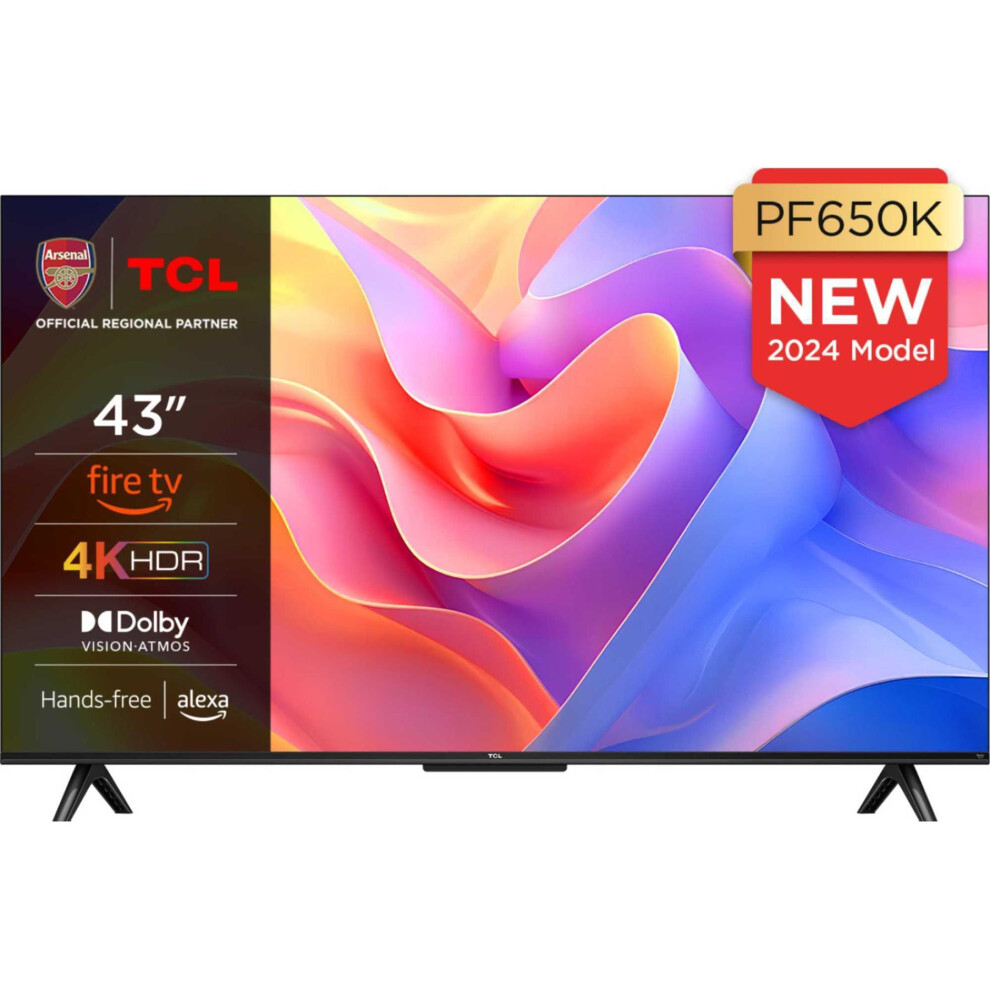 Tcl Pf650k 43" 4K Hdr Pro Smart Fire Tv With Freely - 43Pf650k 5901292523411