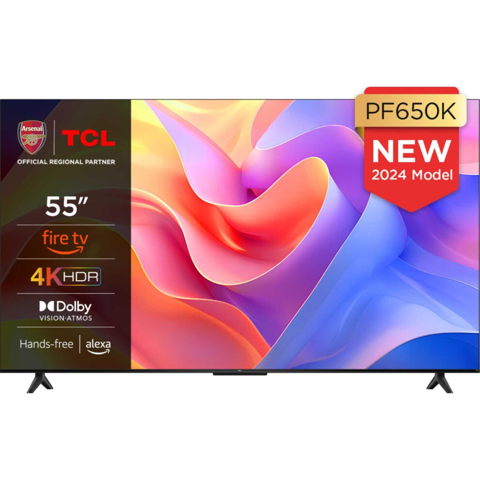 Tcl Pf650k 55" 4K Hdr Pro Smart Fire Tv With Freely - 55Pf650k