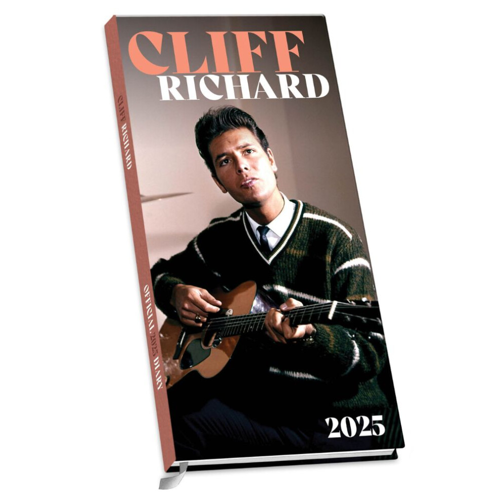 2025 Diary Cliff Richard Week to View Slim Diary Official Product