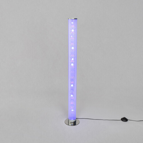 Litecraft Glow Galaxy Floor Lamp Colour Changing LED Base - Chrome 1