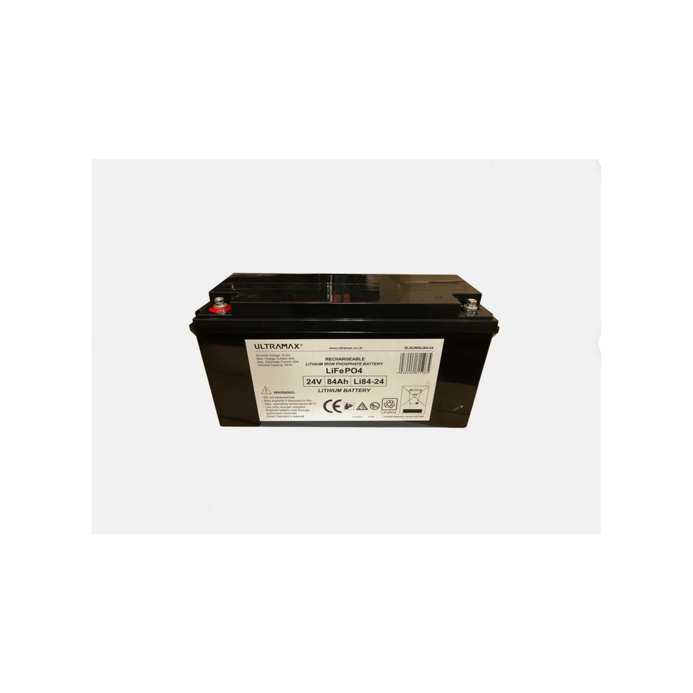 Ultramax 24V 84Ah Lithium Iron Phosphate Lifepo4 Battery 5036446815965