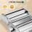 Manual Pasta Maker Machine, Stainless Steel Pasta Roller and Cutter 5