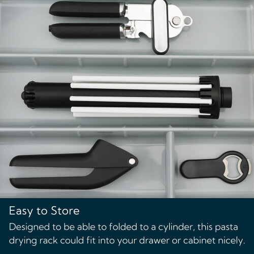 KiTCHENDAO Collapsible Pasta Drying Rack, Hold up to 5 lbs 2