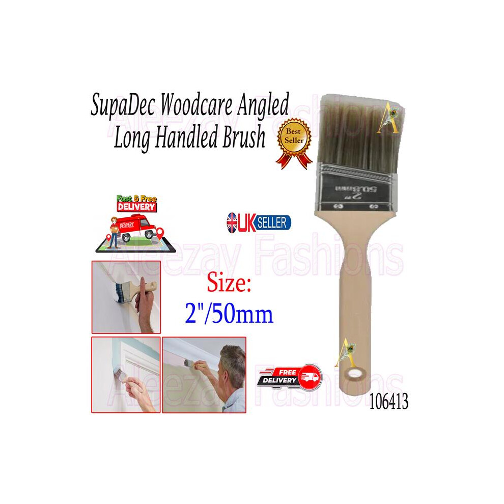 SupaDec Decorating Corner Edges Synthetic Angled Paint Brush 2"/50mm