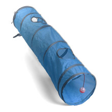 AAMEN Long Cat Tunnel With Toy, Pop Up Play Tunnel for Small Animals,