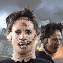 Chain The Texas Saw Massacre Mask Cos Latex Face Prop Halloween Accessory Gift