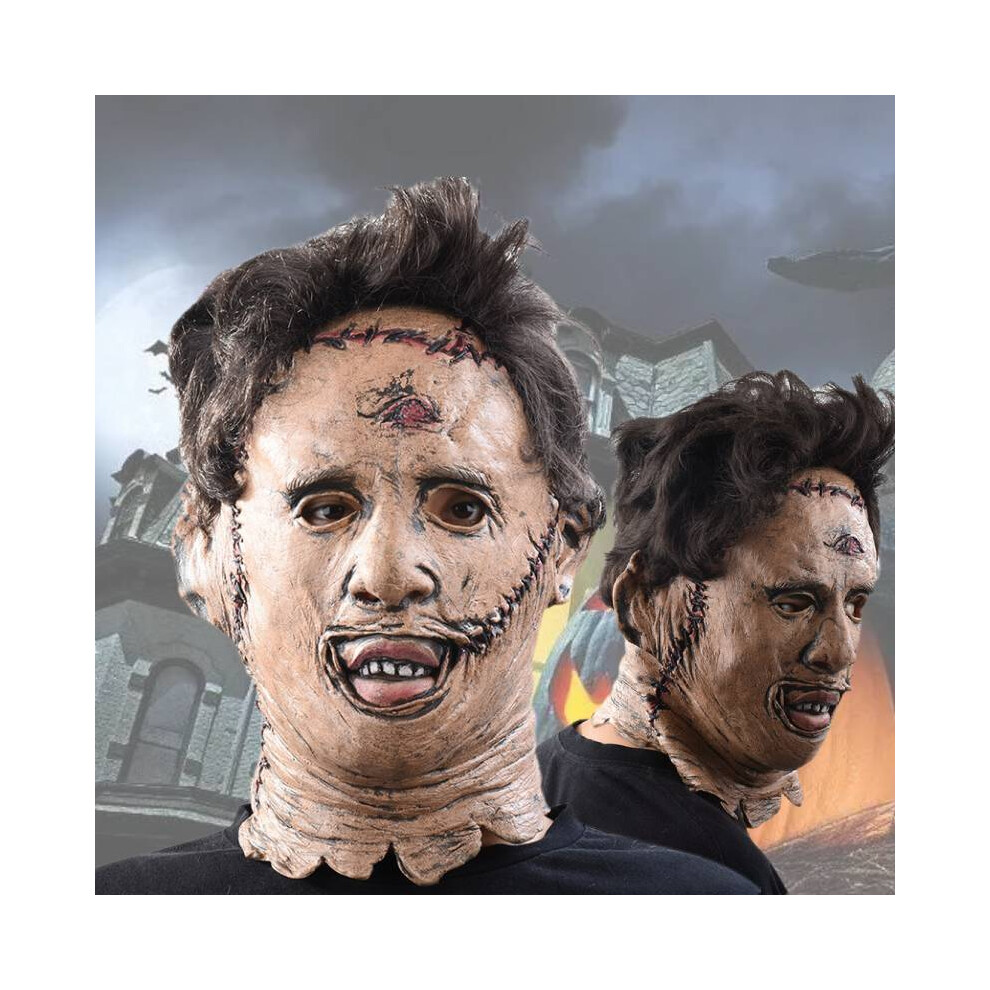 Dinamr Chain The Texas Saw Massacre Mask Cos Latex Face Prop Halloween Accessory Gift