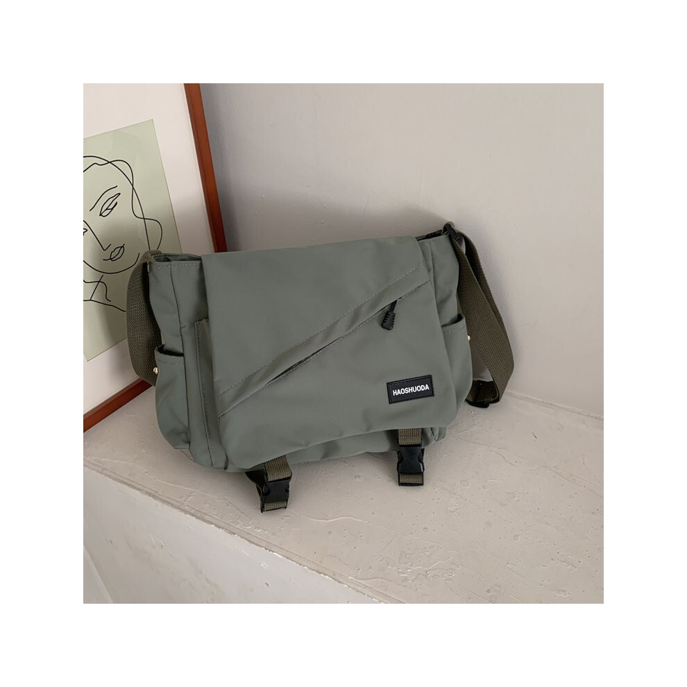 (Army Green) Trendy Large Crossbody Shoulder Bag For Men Stylish Japanese Utility Design