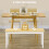 Homcom HOMCOM Wood Dining Bench Wooden Bench for 2 People, White 3