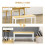 Homcom HOMCOM Wood Dining Bench Wooden Bench for 2 People, White 5
