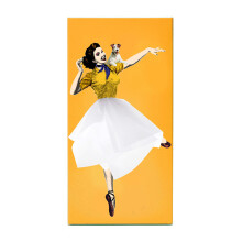 (X009-yellow) Flying skirt tissue box, puffy skirt girl face paper box, cartoon anime girl tissue box