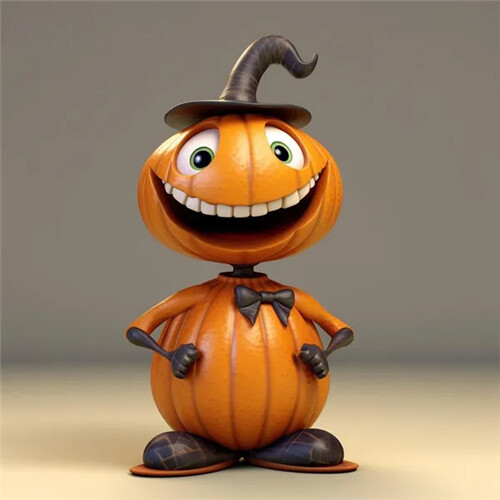 (Style 2) Halloween Artificial Pumpkin Statues Resin Crafts