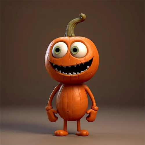 (Style 4) Halloween Artificial Pumpkin Statues Resin Crafts