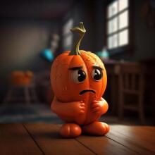 (Style 7) Halloween Artificial Pumpkin Statues Resin Crafts