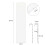 Living And Home Full Length Mirror with Rounded Corners Door Hanging 5