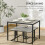 Homcom HOMCOM Dining Table Set, Concrete Effect  Table and Chairs for 4 People, Grey 4