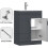 BELOFAY Floor Standing Vanity Unit With Basin 7