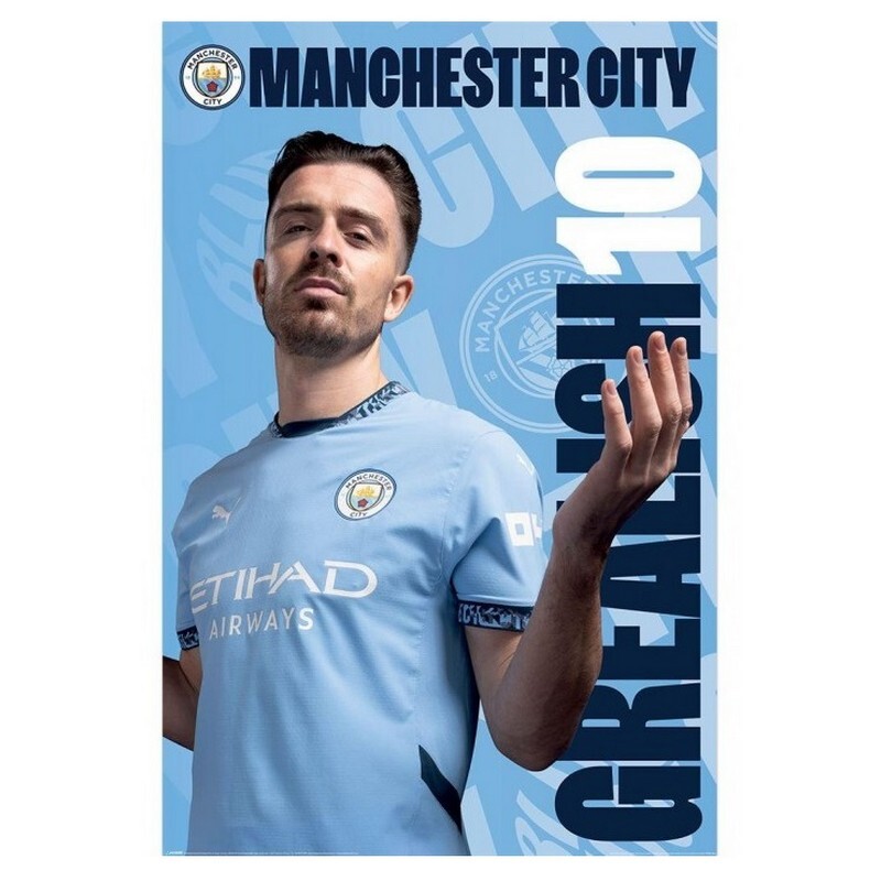 Poster imprimé Football Manchester City Aguero 17/18 Poster imprimé Football Manchester City Aguero 17/18