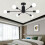 Living And Home Industrial Style 6-Light Ceiling Light 2