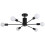Living And Home Industrial Style 6-Light Ceiling Light 3