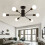 Living And Home Industrial Style 6-Light Ceiling Light 1