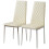 Living And Home PVC High Back Modern Dining Chairs Set of 2 2