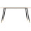 Seconique Hamilton Dining Table Medium Oak Effect Black Legs 2
