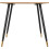Seconique Hamilton Dining Table Medium Oak Effect Black Legs 3