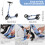 (Blue) Adult Kick Scooter with Double Shock Absorption 5