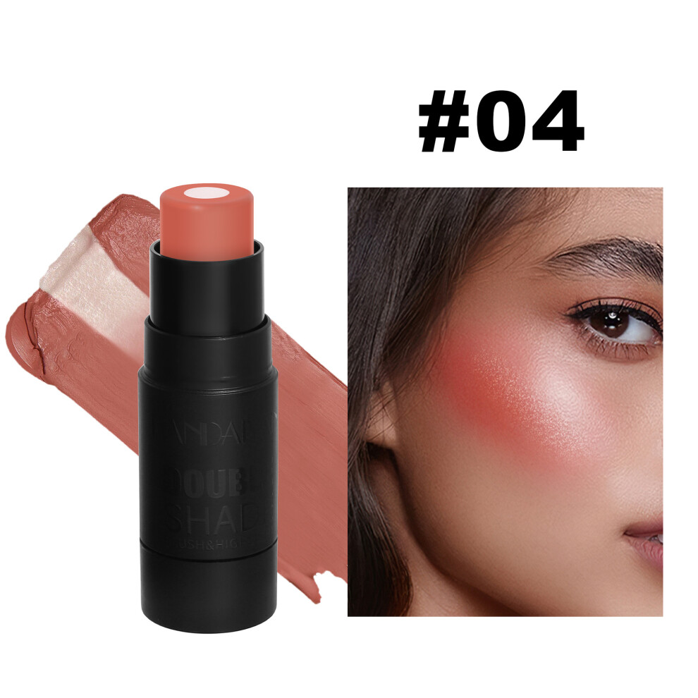 (04#) 2 in 1 Blush Stick Contouring Highlighting Makeup