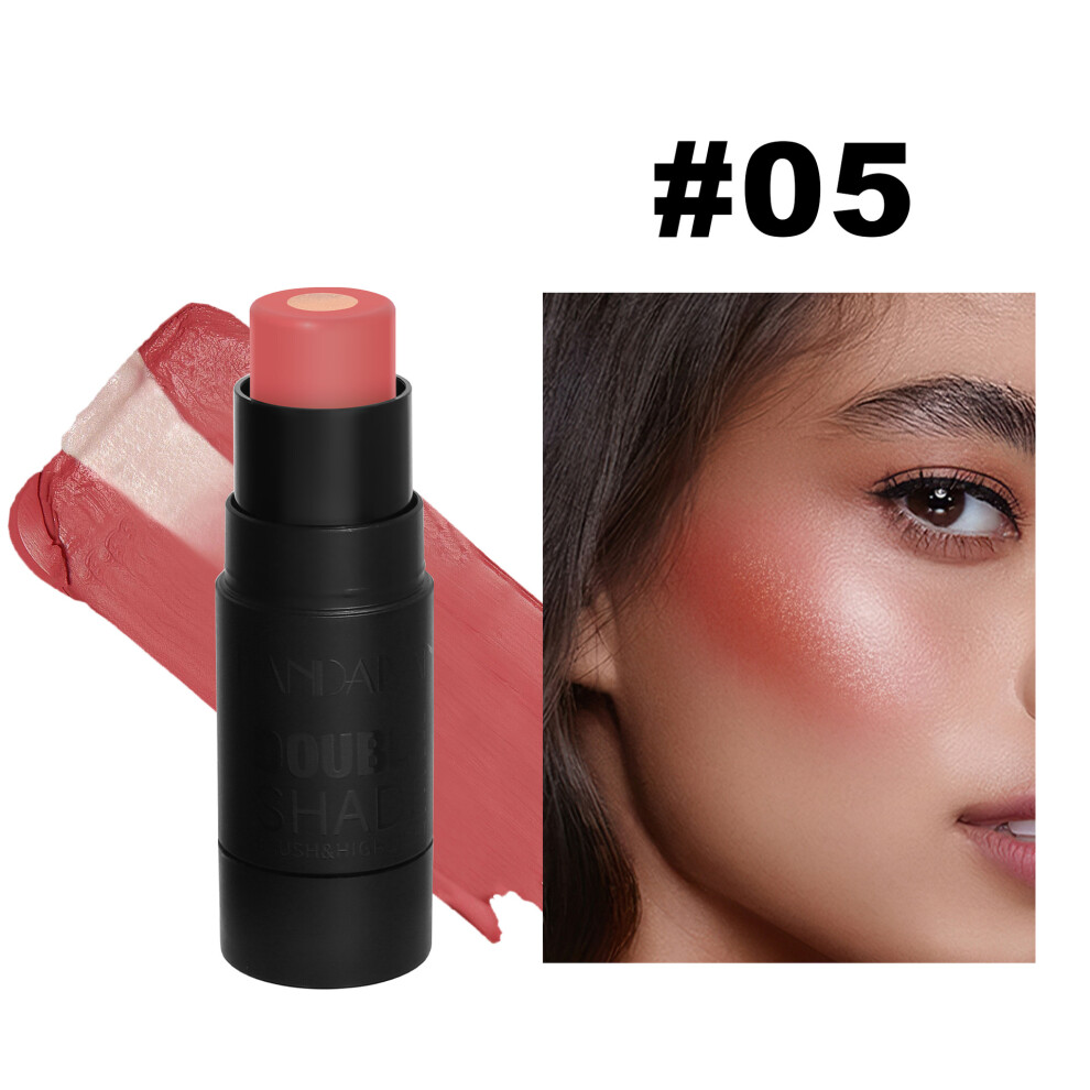 (05#) 2 in 1 Blush Stick Contouring Highlighting Makeup