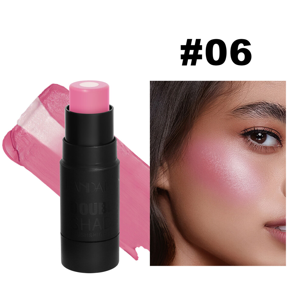 (06#) 2 in 1 Blush Stick Contouring Highlighting Makeup