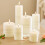 Living And Home 6Pcs Unscented Pillar Candles Set 2