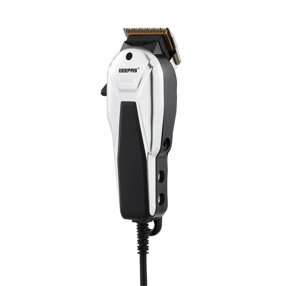 Geepas Mens Corded Hair Clipper Set Beard Trimmer Mens Barber Set
