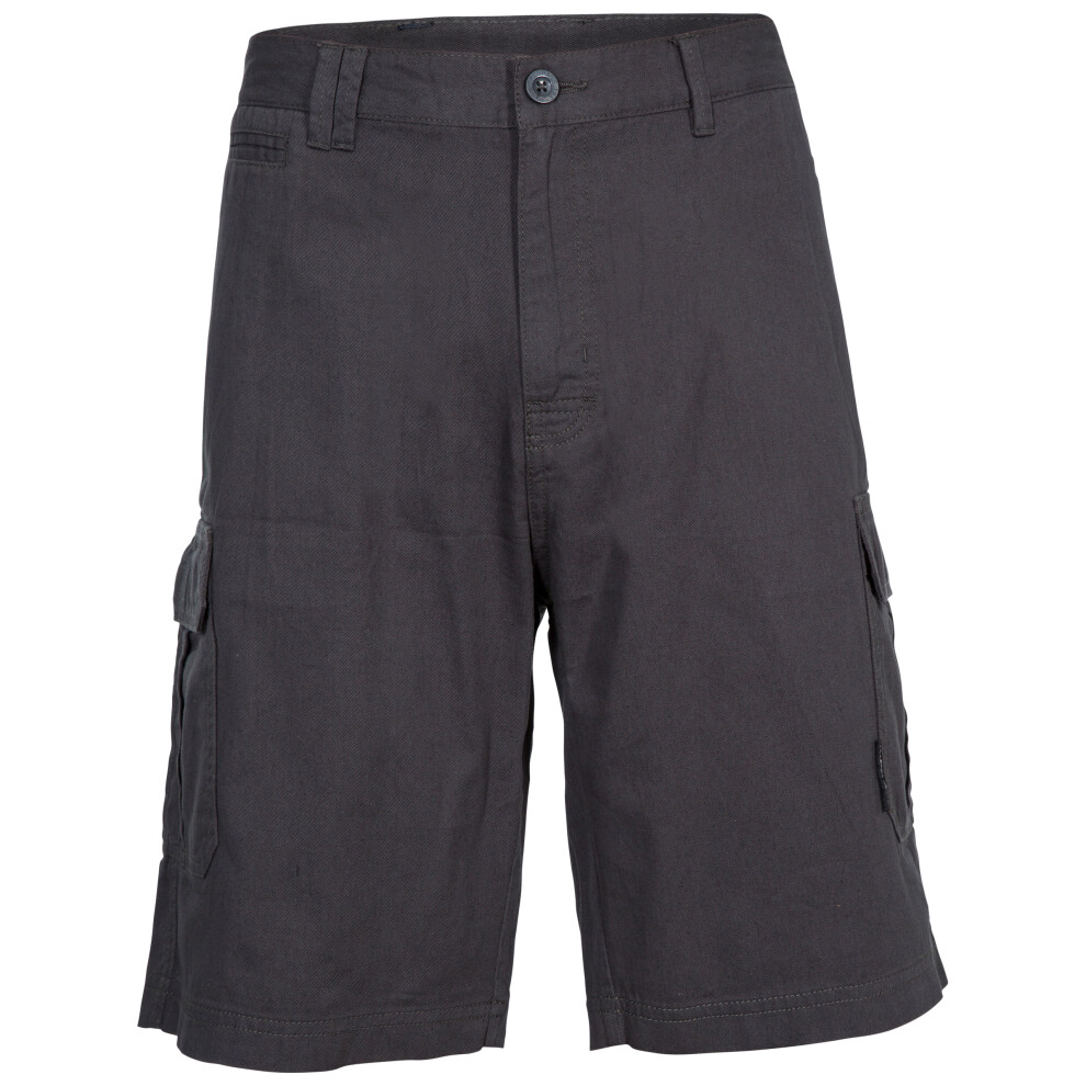 (L, Charcoal) Trespass Mens Cargo Shorts Walking Rawson