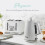 Swan Swan Elegance White Kettle, 4 Slice Toaster & Digital Microwave Set 2