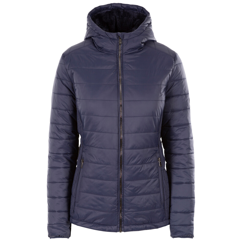 (18, Navy) Trespass Womens Padded Jacket Hooded Valerie