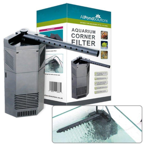 AllPondSolutions 650L/H Aquarium Internal Corner Filter 650-CIF